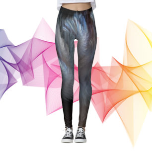 Abstraktens flöde leggings