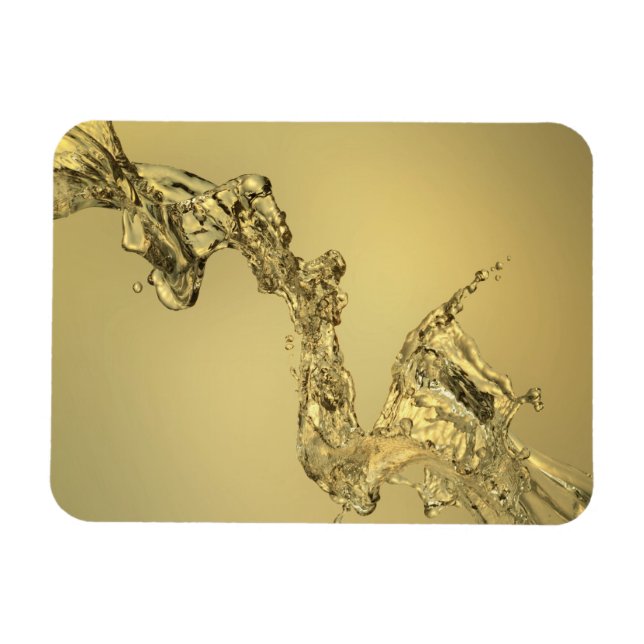 Abstraktens form som formas av Vatten vid utfall Magnet (Horisontell)