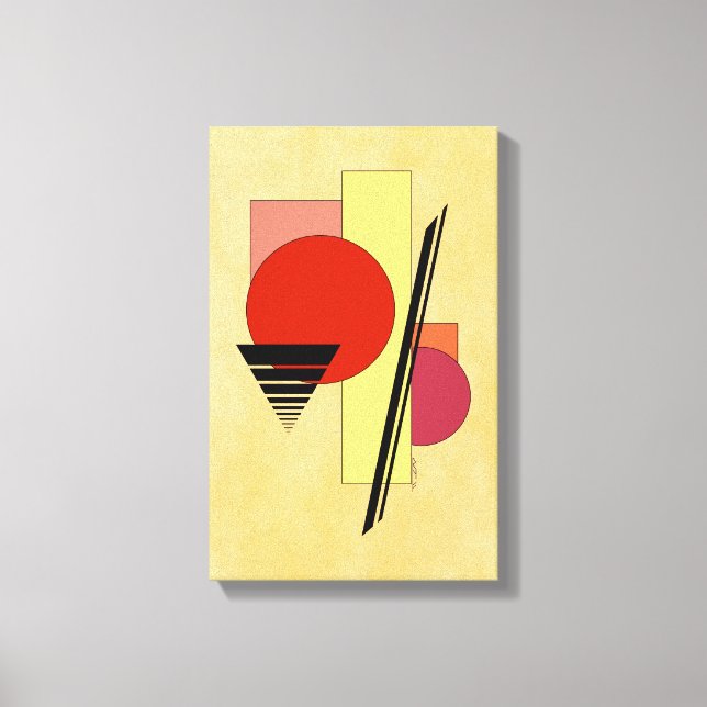 Abstraktens former canvastryck (Framsida)