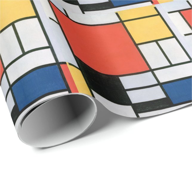 ABSTRAKTENS FORMER FÖRDELADE MONDRIAN PRESENTPAPPER (Rullad Hörn)