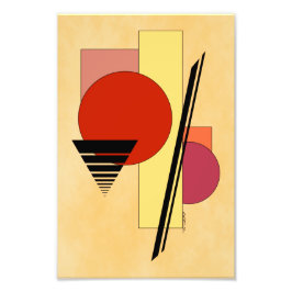 Abstraktens former fototryck