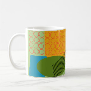 Abstraktens former kaffemugg