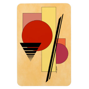 Abstraktens former magnet
