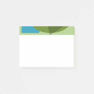 Abstraktens former post-it block