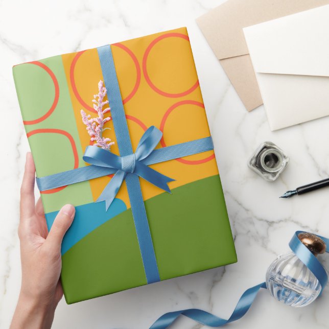 Abstraktens former presentpapper (Gifting)