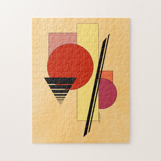 Abstraktens former pussel (Vertikal)