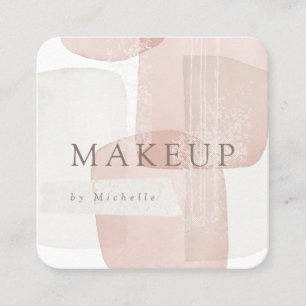 Abstraktens former Texturerad modern makeup-artist Fyrkantigt Visitkort