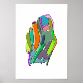 Abstraktens fot poster