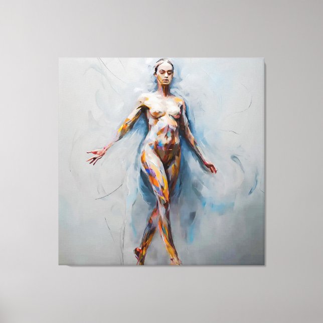 Abstraktens fuktighet canvastryck (Framsida)