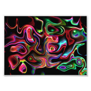 Abstraktens Funky 90 Fototryck