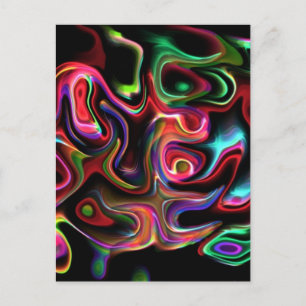 Abstraktens Funky 90 Vykort
