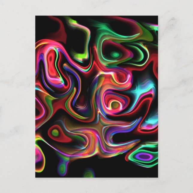 Abstraktens Funky 90 Vykort (Framsida)