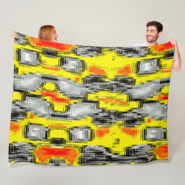 Abstraktens fyrkanter som bildas från repor över g fleecefilt