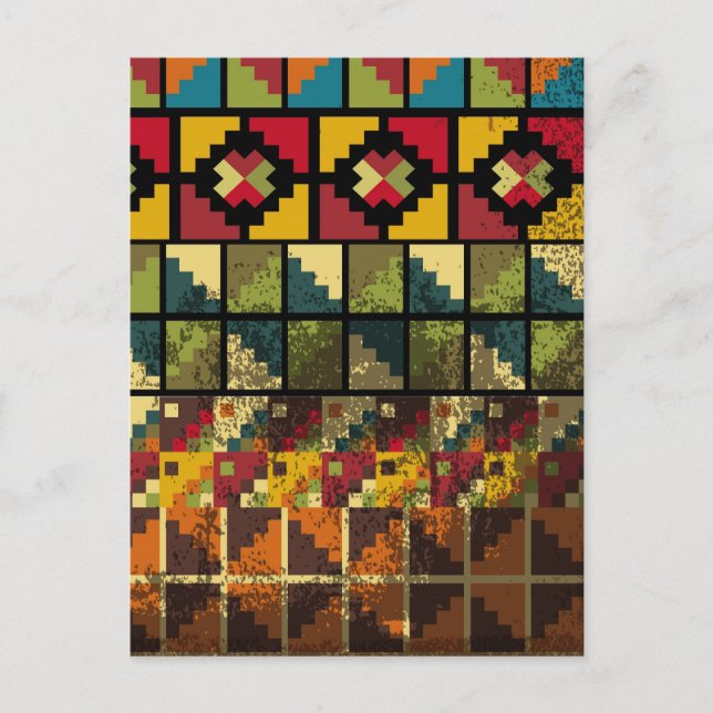 Abstraktens gamla bakgrund vykort (Framsida)