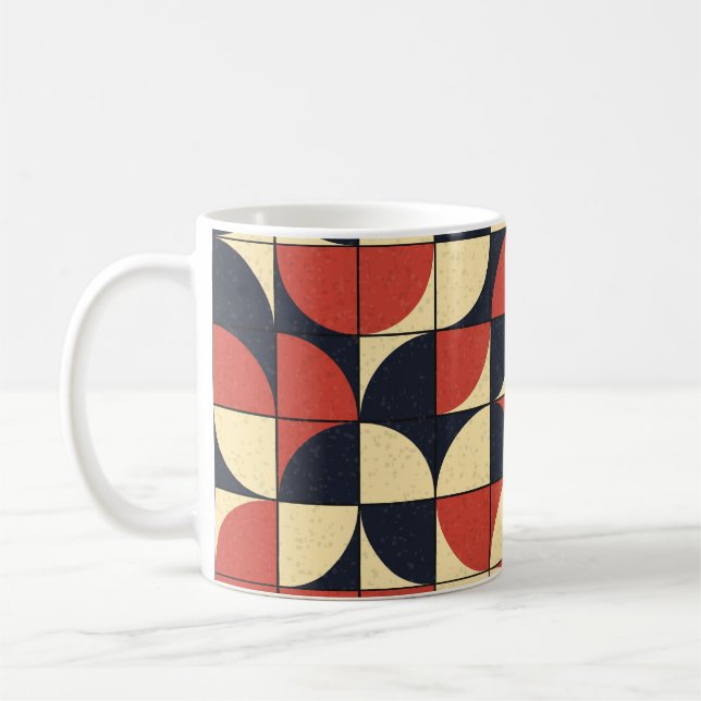 Abstraktens geometri: datorkonst. kaffemugg (Vänster)