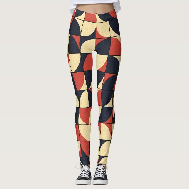 Abstraktens geometri: datorkonst. leggings (Framsida)