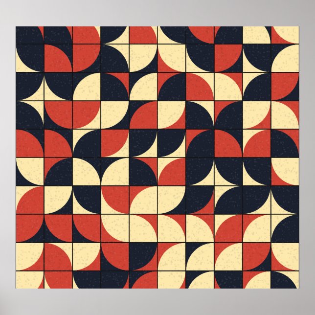 Abstraktens geometri: datorkonst. poster (Framsidan)