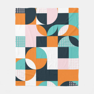 Abstraktens geometri: Färg 3D-effekt. Fleecefilt