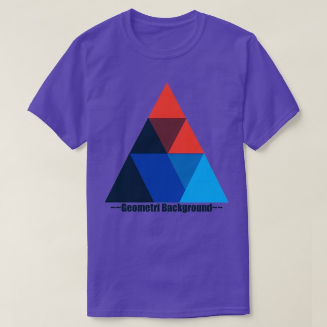 Abstraktens geometri-färg t shirt (Design framsida)