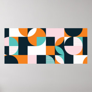 Abstraktens geometriska bakgrund med kvadrater,tri poster