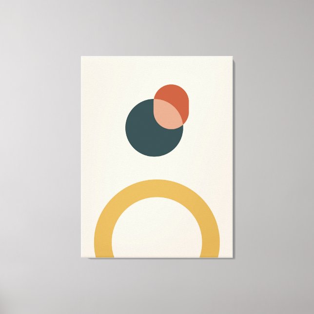 Abstraktens geometriska bakgrund mönster canvastryck (Framsida)