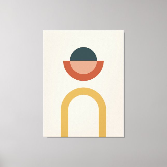 Abstraktens geometriska bakgrund mönster canvastryck (Framsida)