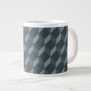 Abstraktens geometriska bakgrund Mönster Jumbo Mugg