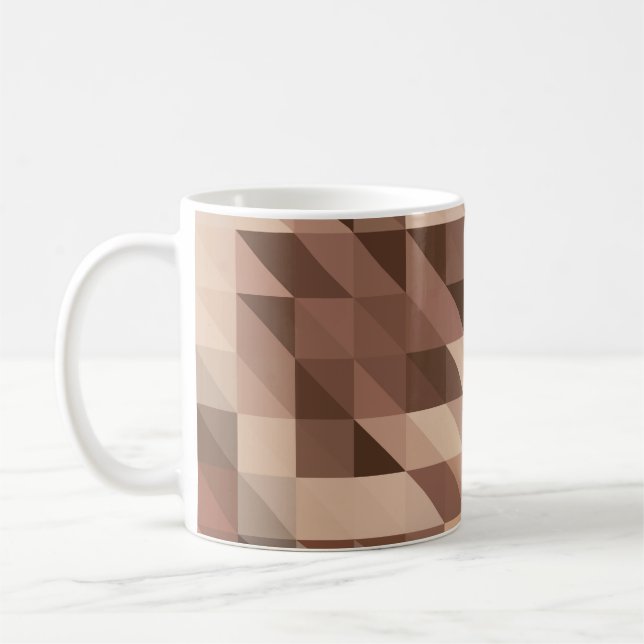 Abstraktens geometriska bakgrund ser ut som stilis kaffemugg (Vänster)