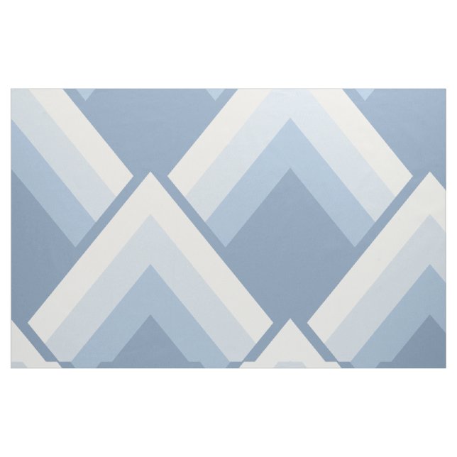 Abstraktens geometriska, blå och benvita 2 tyg (Fat Quarter)