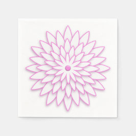 Abstraktens geometriska blomma. pappersservett