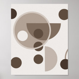 Abstraktens geometriska cirklar poster