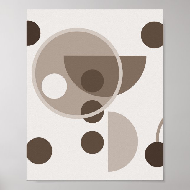 Abstraktens geometriska cirklar poster (Framsidan)