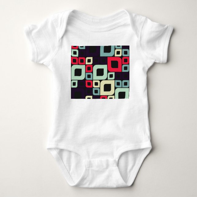 Abstraktens geometriska, datorrelaterade illustrat t shirt (Framsida)
