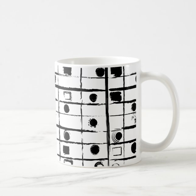 abstraktens geometriska egenskaper kaffemugg (Höger)