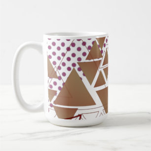 Abstraktens geometriska figurer mönster kaffemugg