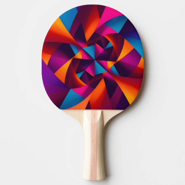 abstraktens geometriska former pingisracket (Framsidan)