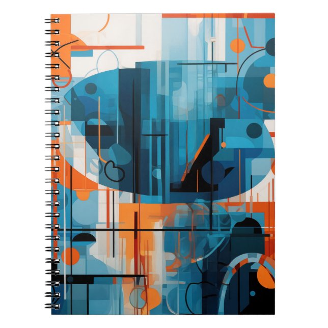 Abstraktens geometriska former - sammansättning anteckningsbok (Framsidan)