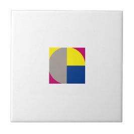 Abstraktens geometriska grått-fuchsia kakelplatta