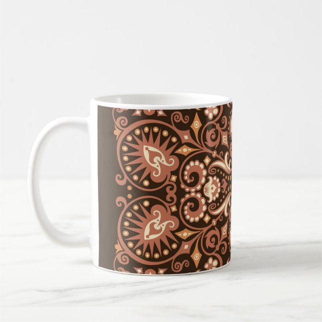 abstraktens geometriska grunge bakgrund kaffemugg (Vänster)