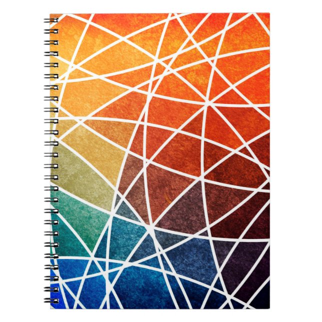 abstraktens geometriska grunge bakgrundsabstrakt,å anteckningsbok (Framsidan)
