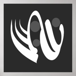 abstraktens geometriska linjekonst poster