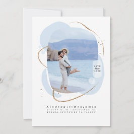 Abstraktens geometriska moderna Spara datumfoto Datumet