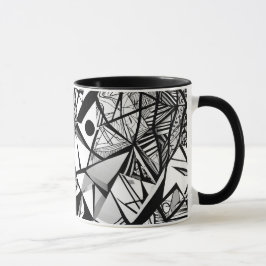 Abstraktens geometriska mönster 24 - Kaffe Mugg