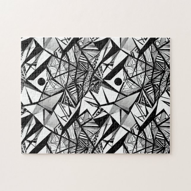 Abstraktens geometriska mönster 24 - Pussel (Horisontell)