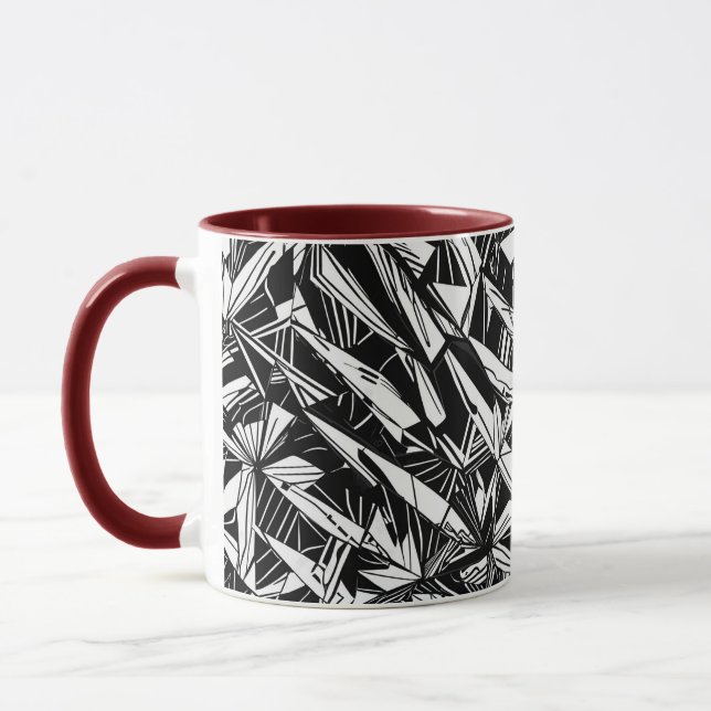 Abstraktens geometriska mönster 30 - Kaffe Mugg (Vänster)