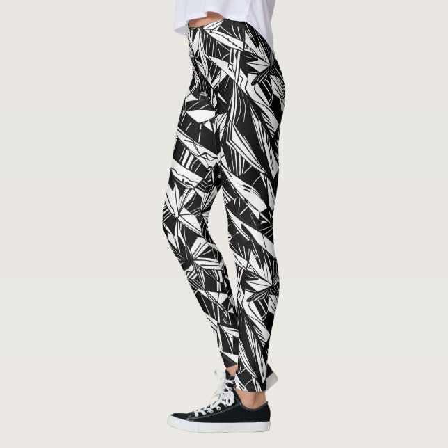 Abstraktens geometriska mönster 30 - Leggings (Vänster)