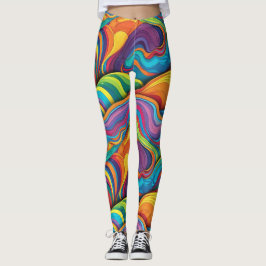 Abstraktens geometriska mönster 34 - Leggingar Leggings