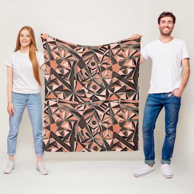 Abstraktens geometriska mönster 39 - Blanketens va Fleecefilt (På plats)