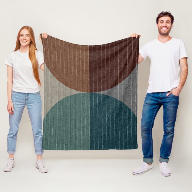Abstraktens geometriska mönster. fleecefilt (På plats)