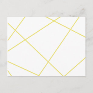 Abstraktens geometriska mönster - guld och vitt. vykort